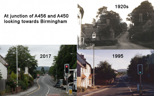 A450/A456 junction looking towards Birmingham