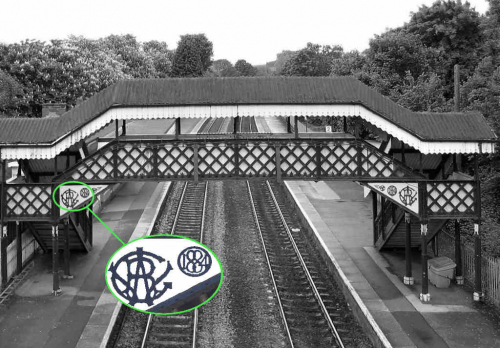 Hagley Station Footbridge in the 1980s