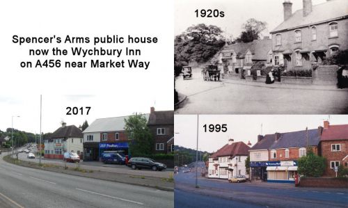 Spencer's Arms, now Wychbury Inn, on A456 near Market Way