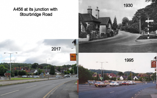 Stourbridge Rd/A456 junction 1930-2017
