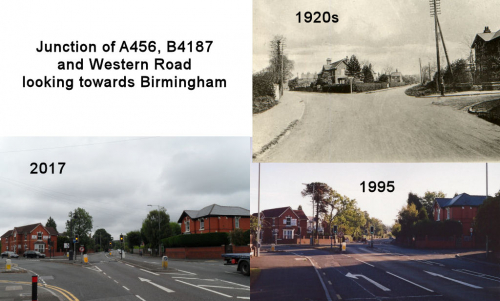A456/B4187/Western Rd junction looking towards Birmingham