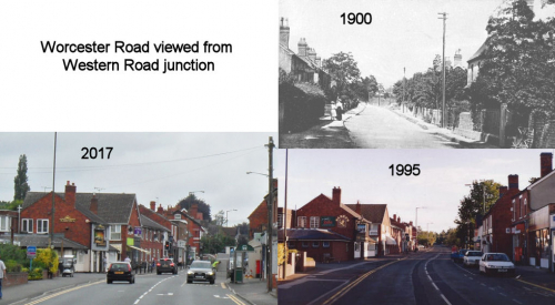 Worcester Rd looking from A456