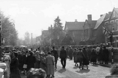 Queen Elizabeth II visits Hagley in 1957