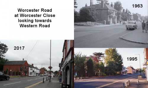 Worcester Rd left side looking from Church St towards Western Rd